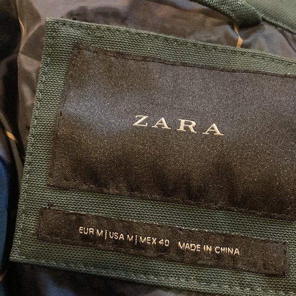 Zara grupo inditex dark green coat size M - Picture 11 of 16